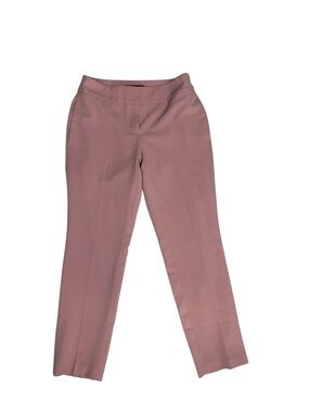 Black Label by Evan-Picone Dusty Rose Straight-Leg Cropped Trousers  Size 4